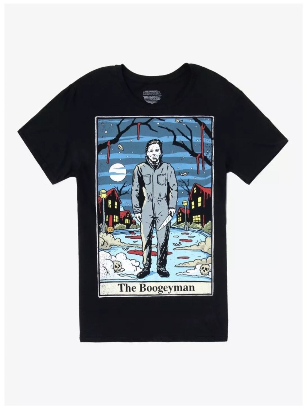 Hot Topic Halloween Michael Myers “The Boogeyman” Tarot Graphic Tee – XL